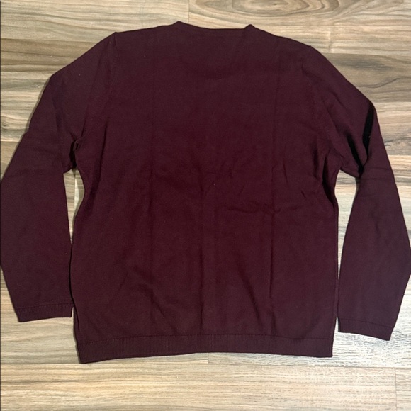 Talbots Petite Sweater Cardigan Maroon Women’s Sz. LP L/S Cotton Cashmere Blend - Picture 7 of 7
